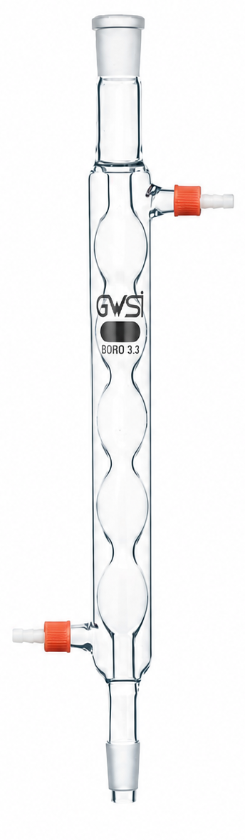 Condenser Allihn with Screw Thread Connectors — GWSI laboratory product.